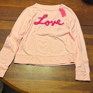 Lilly Pulitzer Light Pink Sequin Love Long Sleeve Top